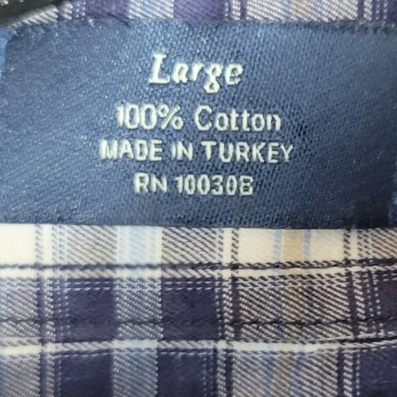 Peter Millar Plaid Button Up Cotton Size Large - Picture 4 of 5